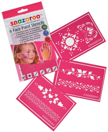 Reeves 486711 Snazaroo Face Painting Stencils 6-pkg-set For Girls