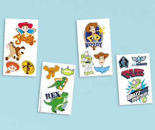 AMSCAN 155417 Party Favors 16-Pkg-Disney Toy Story Tattoo