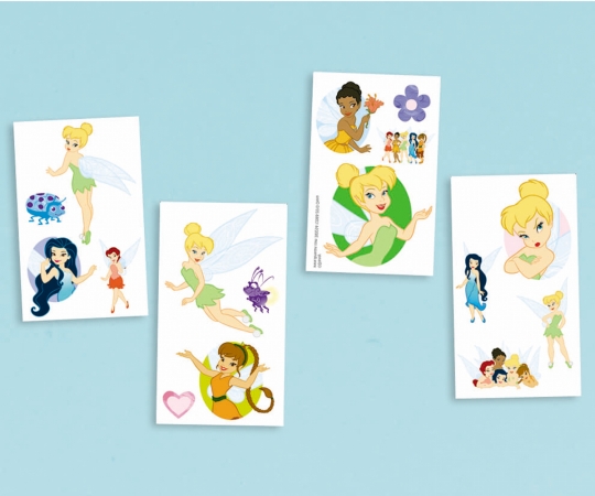 AMSCAN 155413 Party Favors 16-Pkg-Disney Fairies Tattoo