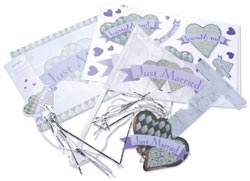 AMSCAN 339307 Car Decorating Kit-Just Married