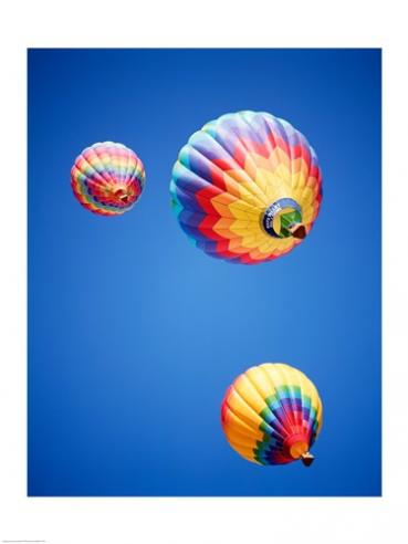 Sal4425710 Low Angle View Of Hot Air Balloons In The Sky Albuquerque New Mexico Usa -18 X 24- Poster Print