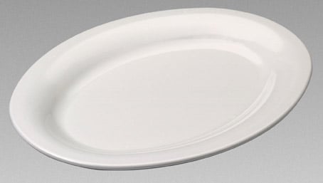 Gessner Products Iw-0335-bn Oval Platter, 9.5 In. X 7.25 In.- Case Of 12