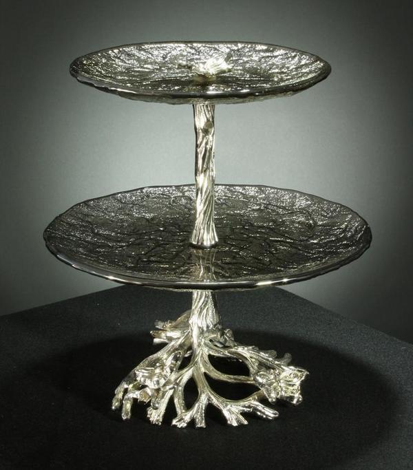 JSG Oceana 100MS2000 Monarch 2Tier Serving TraysCrystal