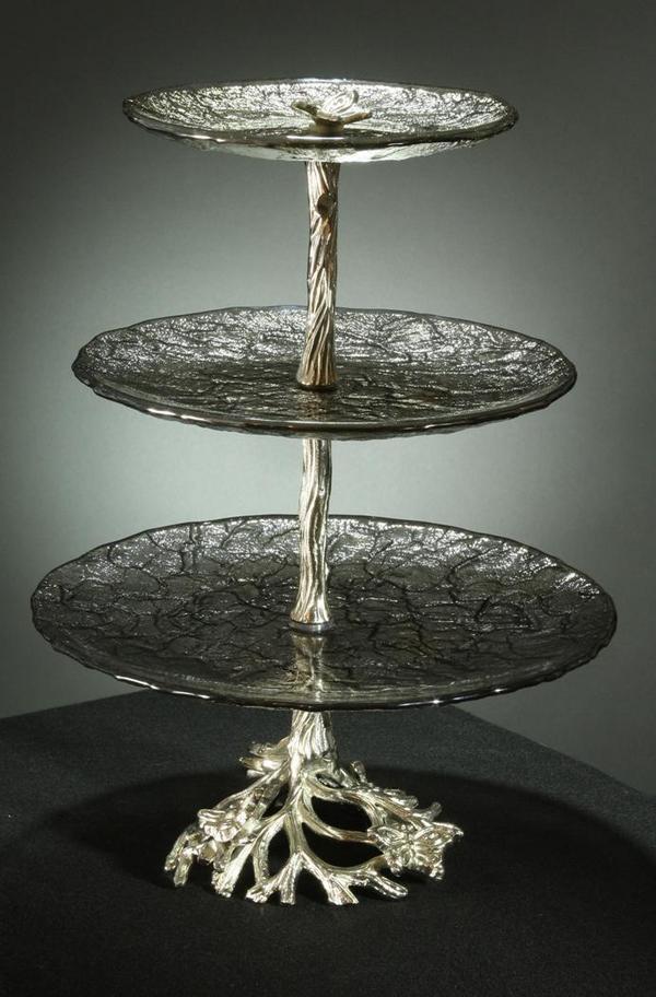JSG Oceana 100MS3000 Monarch 3Tier Serving TraysCrystal