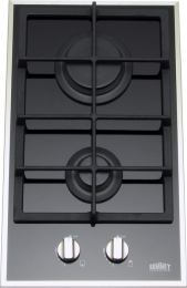 Gc2bgl 2-burner Gas-on-glass Cooktop With Sealed Burners And Cast Iron Grates