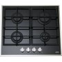 Gc424bgl 4-burner Gas-on-glass Cooktop With Sealed Burners And Cast Iron Grates