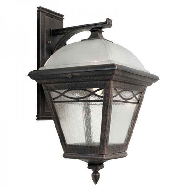 F-3831-sw Large Top Mount  Closed Bottom Light-swedish Silver