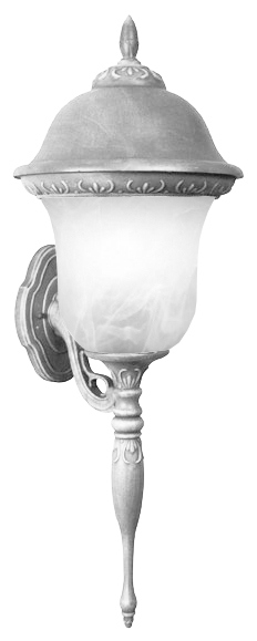 F-2995-sw-ab Medium Bottom Mount Light With Alabaster Glass-swedish Silver
