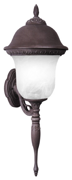 F-2995-cp-ab Medium Bottom Mount Light With Alabaster Glass-copper