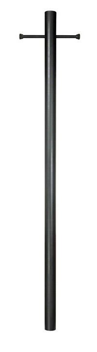 Direct Burial Posts 400-blk 7 Ft. Smooth Aluminum Direct Burial Post With Ladder Rest-black