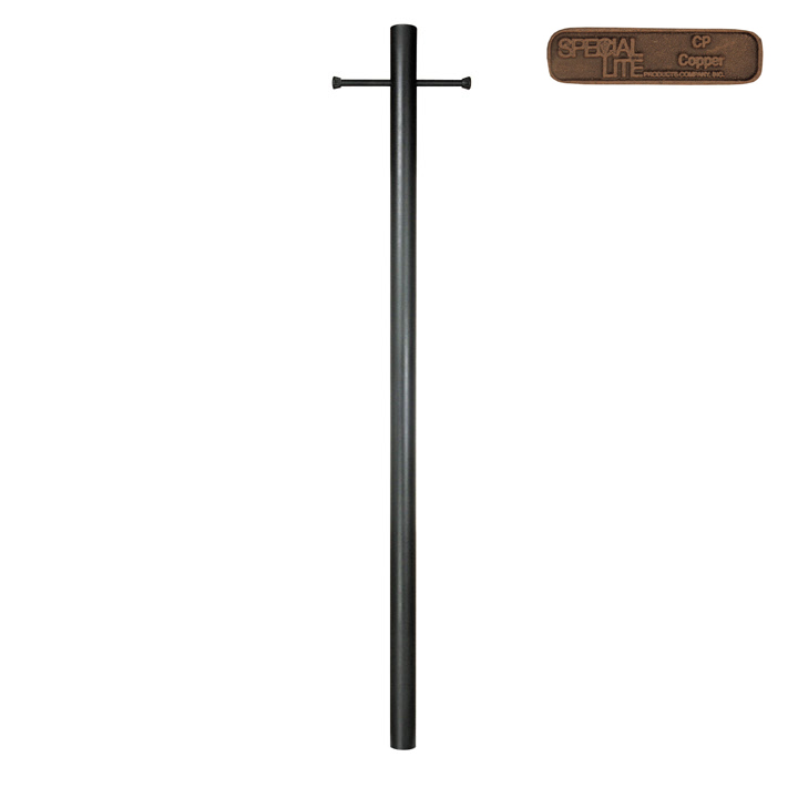 Direct Burial Posts 400-cp 7 Ft. Smooth Aluminum Direct Burial Post With Ladder Rest-copper