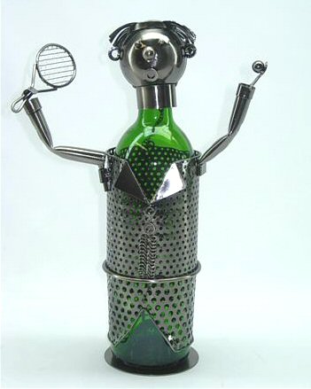 Zb600 Wine Bottle Holder - Tennis Player