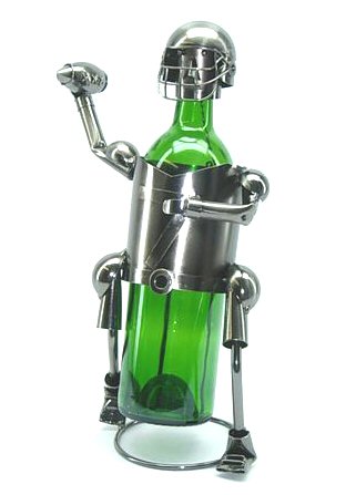 Zb610 Wine Bottle Holder - Football Player
