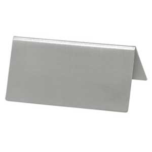 Update International TSBLNK L Blank Tent Signs  Stainless Steel