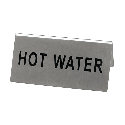 Update International TSHWT Tent Sign#44; Hot Water