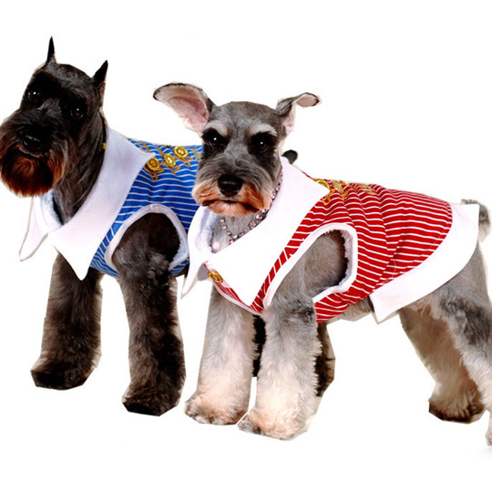 CET Domain SZ08SA5009XLRED Pet Dog Clothing  Apparel Striped Collar Dress Shirt 