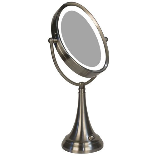 Zadro Products#44; Inc. GJAT9RYZ1R Zadro LEDOVLV410 LED Lighted 10X1X Oval Table Top Vanity Mirror