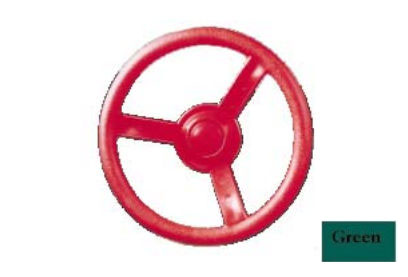Asw-g Residential Plastic Steering Wheel - Green