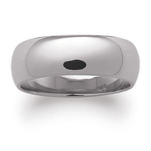 Mbm Company 162780004 Sterling Silver 7mm Unisex Ring - Size 8