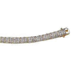 Mbm Company 199600001 Genuine Diamond Highlight Tennis Bracelet
