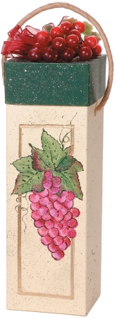 151123 Paper Mache Square Wine Box 4.25 In. X 12.25 In.