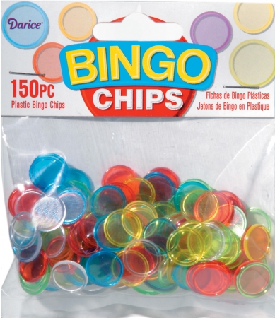 151595 Plastic Bingo Chips 150-pkg