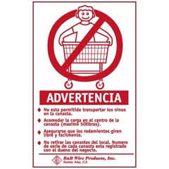 R&b Wire 903s Wall Mounted Warning Sign - Spanish