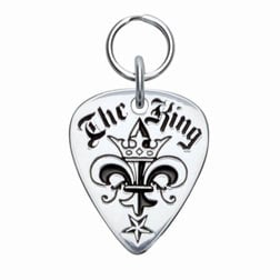 Rockinft Doggie 844587000011 The King Sterling Silver Guitar Pick Tag