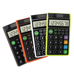 Dh-62 Hybrid Wallet Calculator Assorted Colors