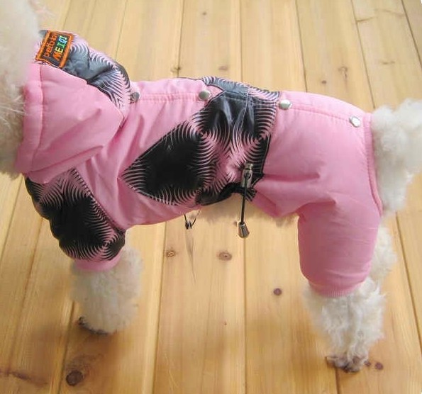 CET Domain SZ0880735F5 U.S. Siamese PINK Powdered Coat for Pet or Dog Apparel Fa