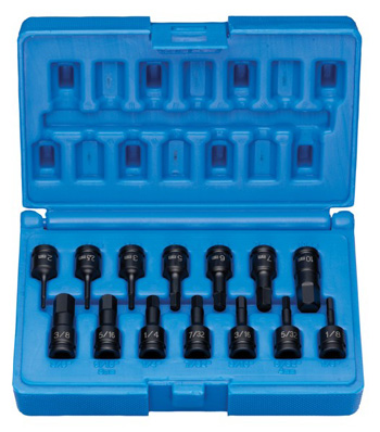 . Gy9298hc .25 In. Drive 14 Piece Impact Hex Driver Set