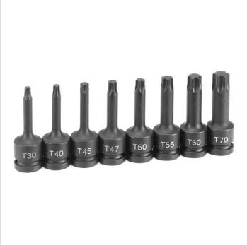 . Gy1300t .50 In. Drive 8 Piece Internal Star Impact Driver Set