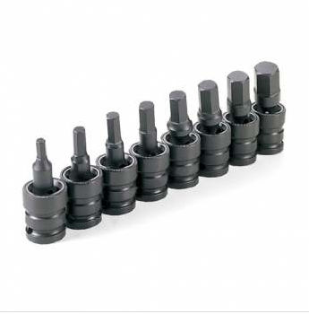 . Gy1398uh .50 In. Drive Universal Hex Driver Set - 8 Pieces