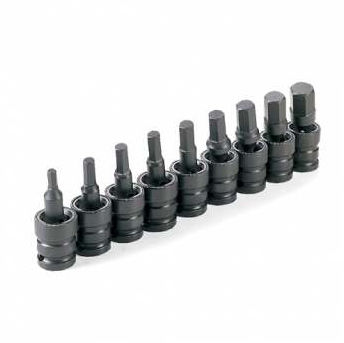 . Gy1499umh .50 In. Drive Metric Universal Hex Driver Set - 9 Pieces