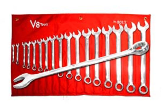 Inc Vt9017 17 Piece Sae Standard Length Combo Wrench Set