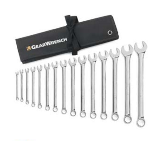 Kd81918 15 Piece Sae Long Pattern Wrench Set -non-ratcheting