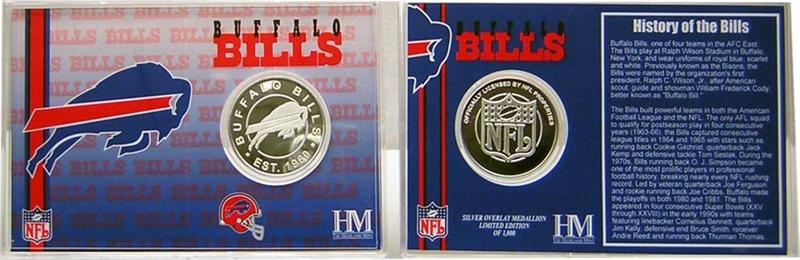 Highland Mint BBSPCCK Buffalo Bills Team History Coin Card