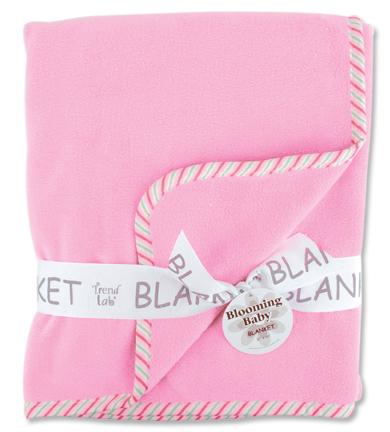 Trend Lab 106125 Fleece Receiving Blanket  Tulip