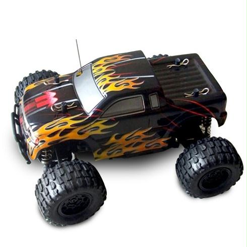 Vertex RedcatSumorcTruckRy Sumo Rc 124 Scale Electric Vehicle Yellow Flame