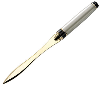 Pw-2214lo Pw Styled Nickel Brass Letter Opener