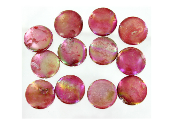 12MM Silver Rec Fw Shell Beads  Pack of 60