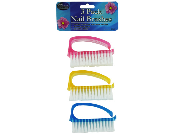 Be009-48 3" Nail Brush With 3/4" Bristles - Pack Of 48