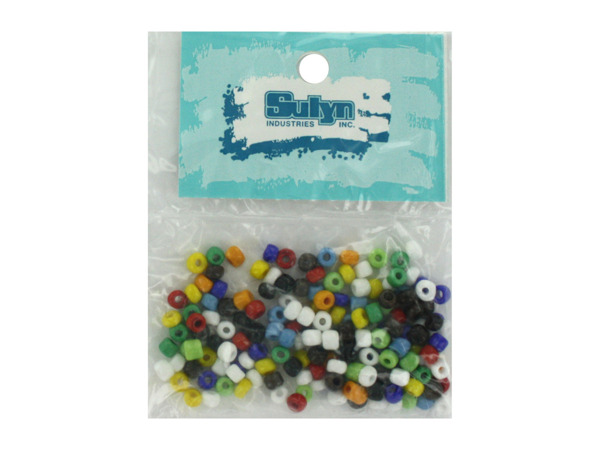 Seed Beads In Assorted Colors  Pack of 50