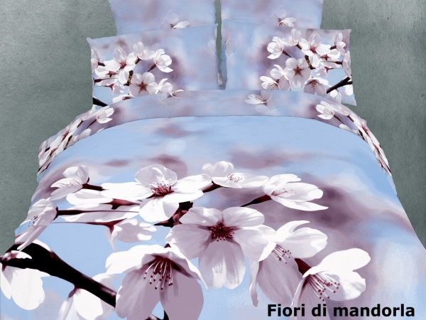2 Decorate DM401Q Fiori di mandorla FullQueen  6 Pieces Duvet cover bedding set 