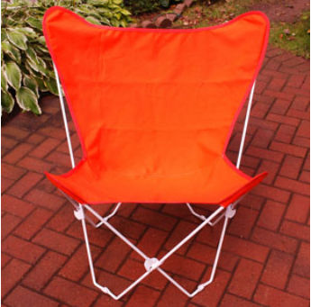 405249 Butterfly Chair And Cover Combination With White Frame