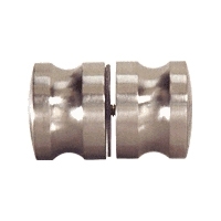 C.R. Laurence Brushed Nickel Euro Style BackToBack Shower Door Knobs 3GRB4YIPJH