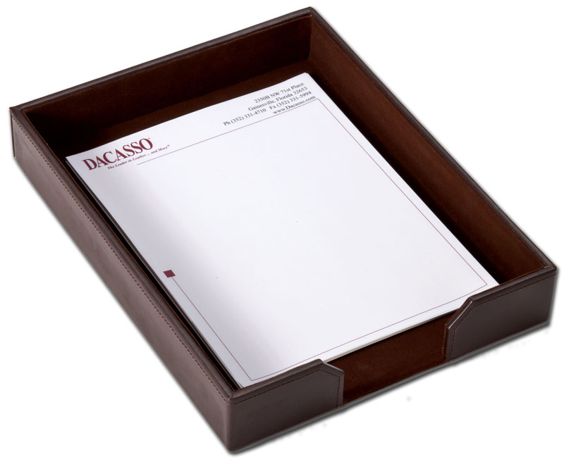 A3601 Econo-line Leather Front-load Letter Tray