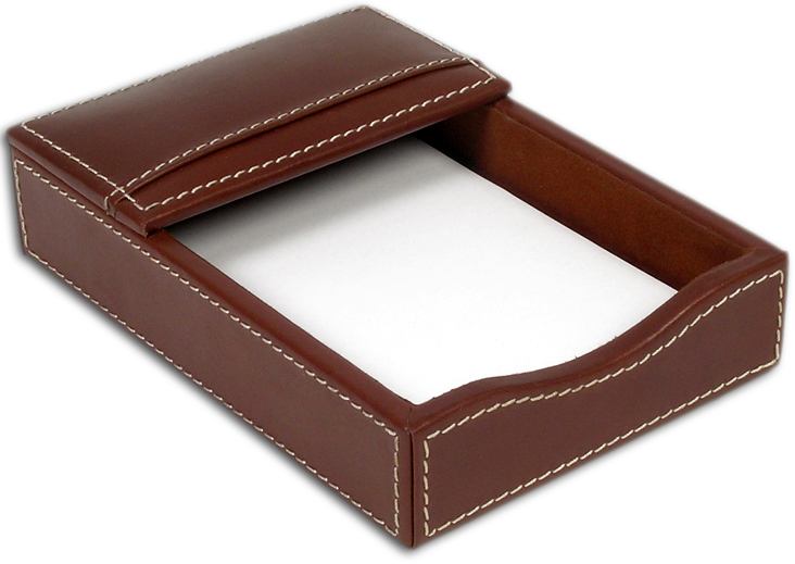 A3209 Rustic Leather 4x6 Memo Holder