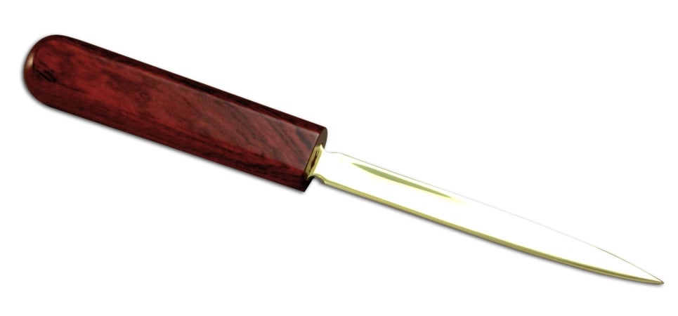 Wood & Leather Letter Opener