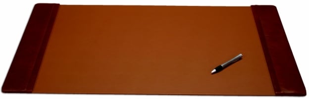 P3001 Leather 34x20 Desk Pad With Side Rails